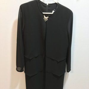 Black After Dark vintage dress size 10